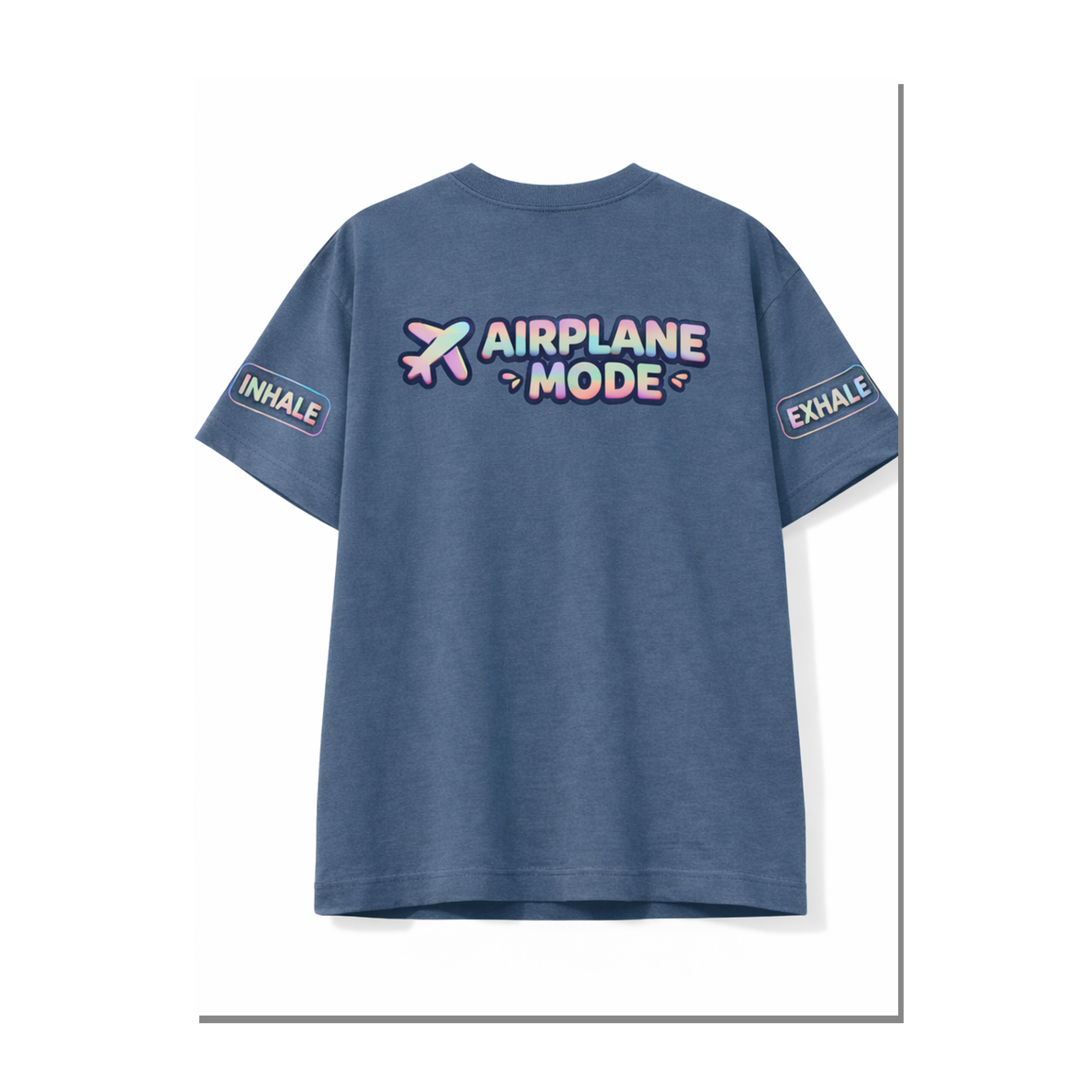 Mentally On Airplane Mode Oversized T-Shirt (Breath: ON Edition)